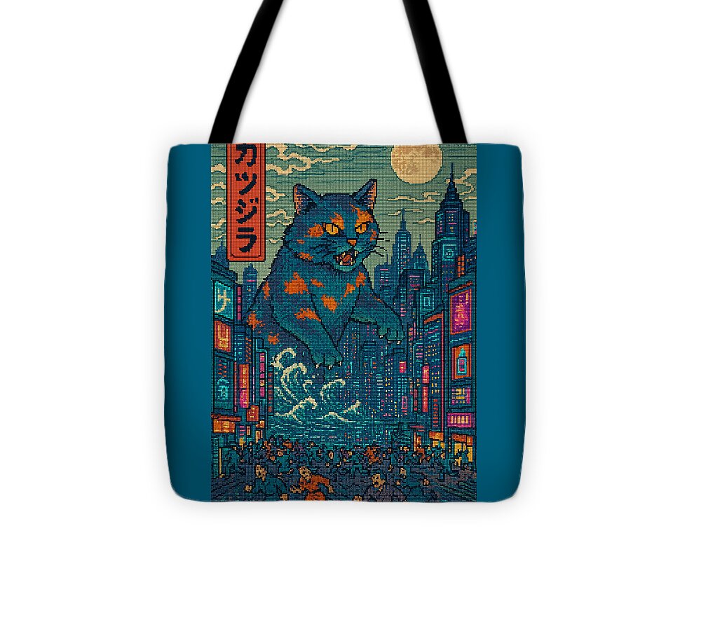 Catzilla a Purr-fectly Hilarious Monster - Tote Bag