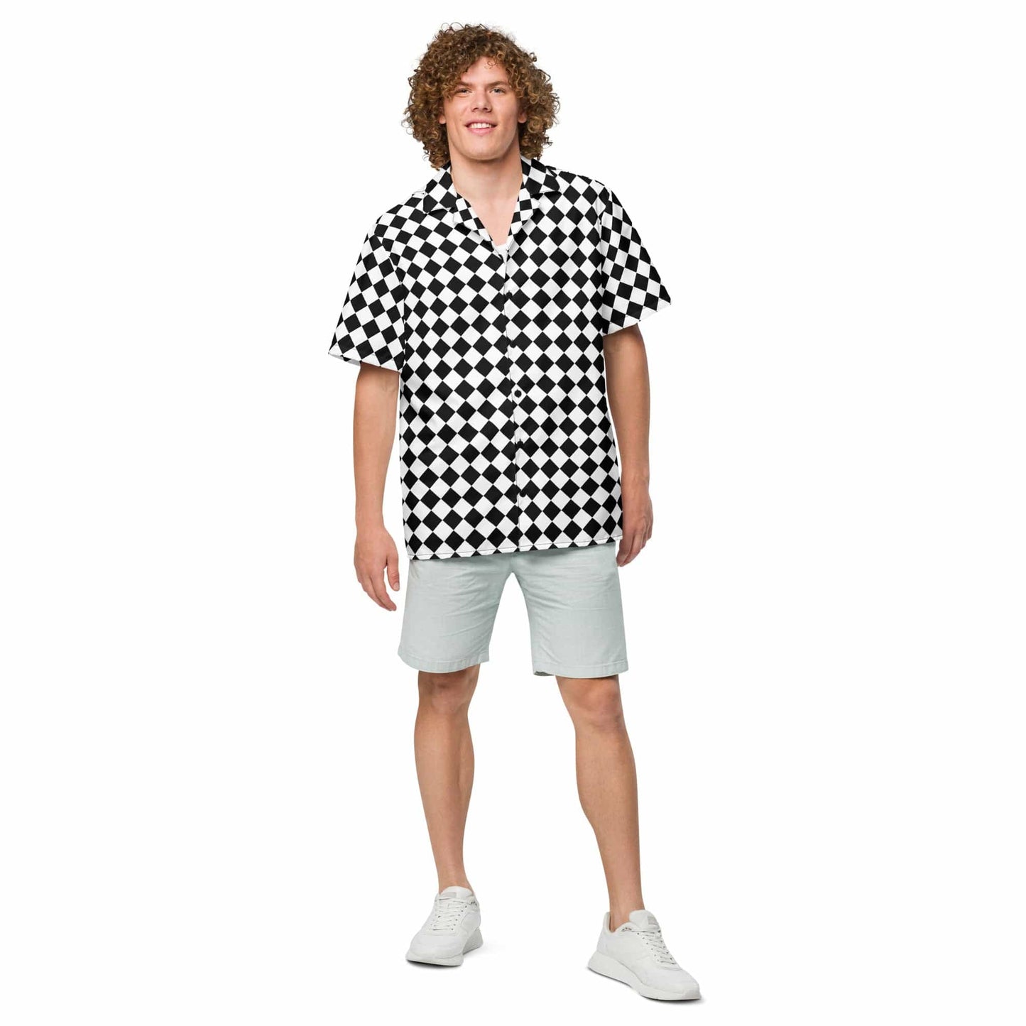 Chessboard Unisex button Shirt