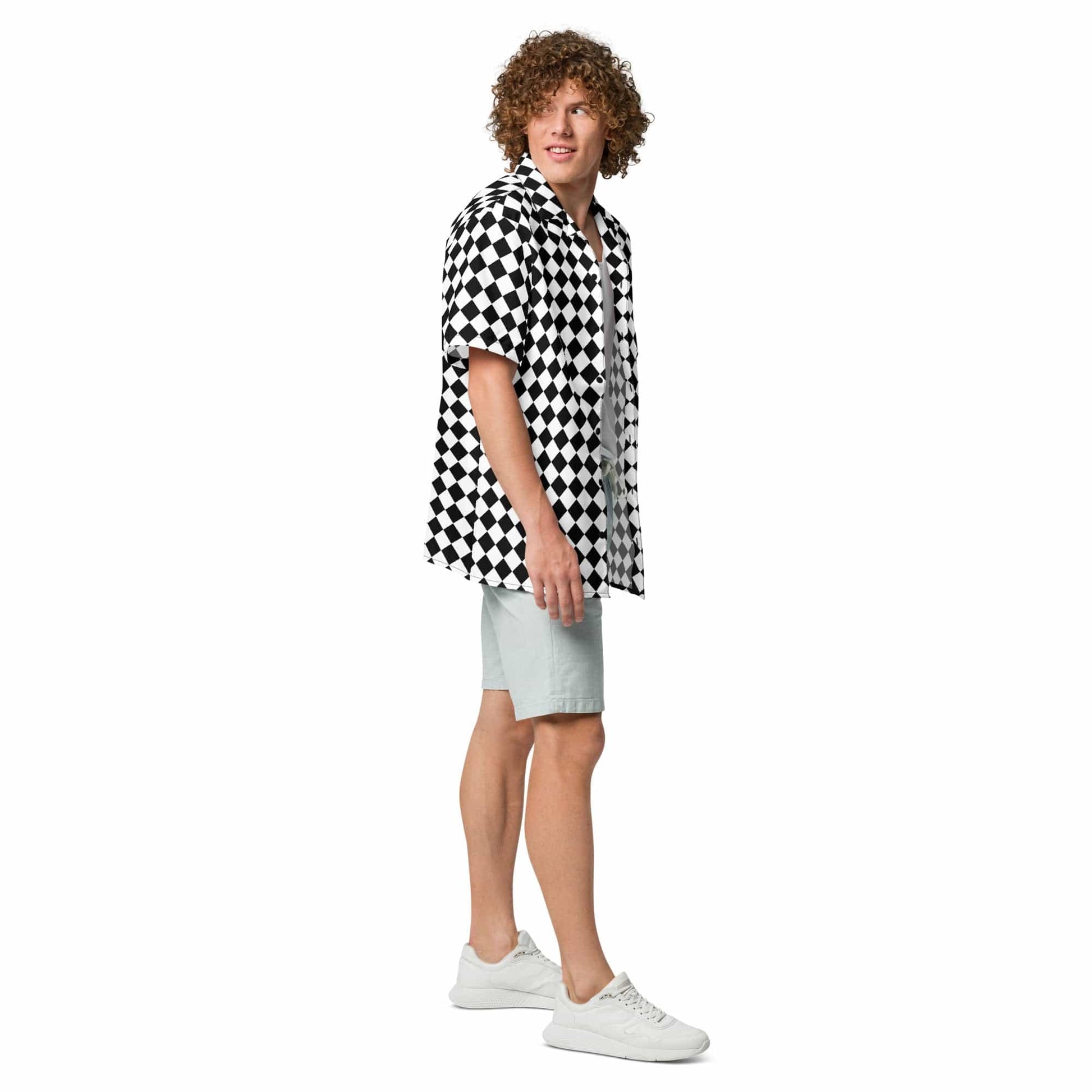 Chessboard Unisex button Shirt