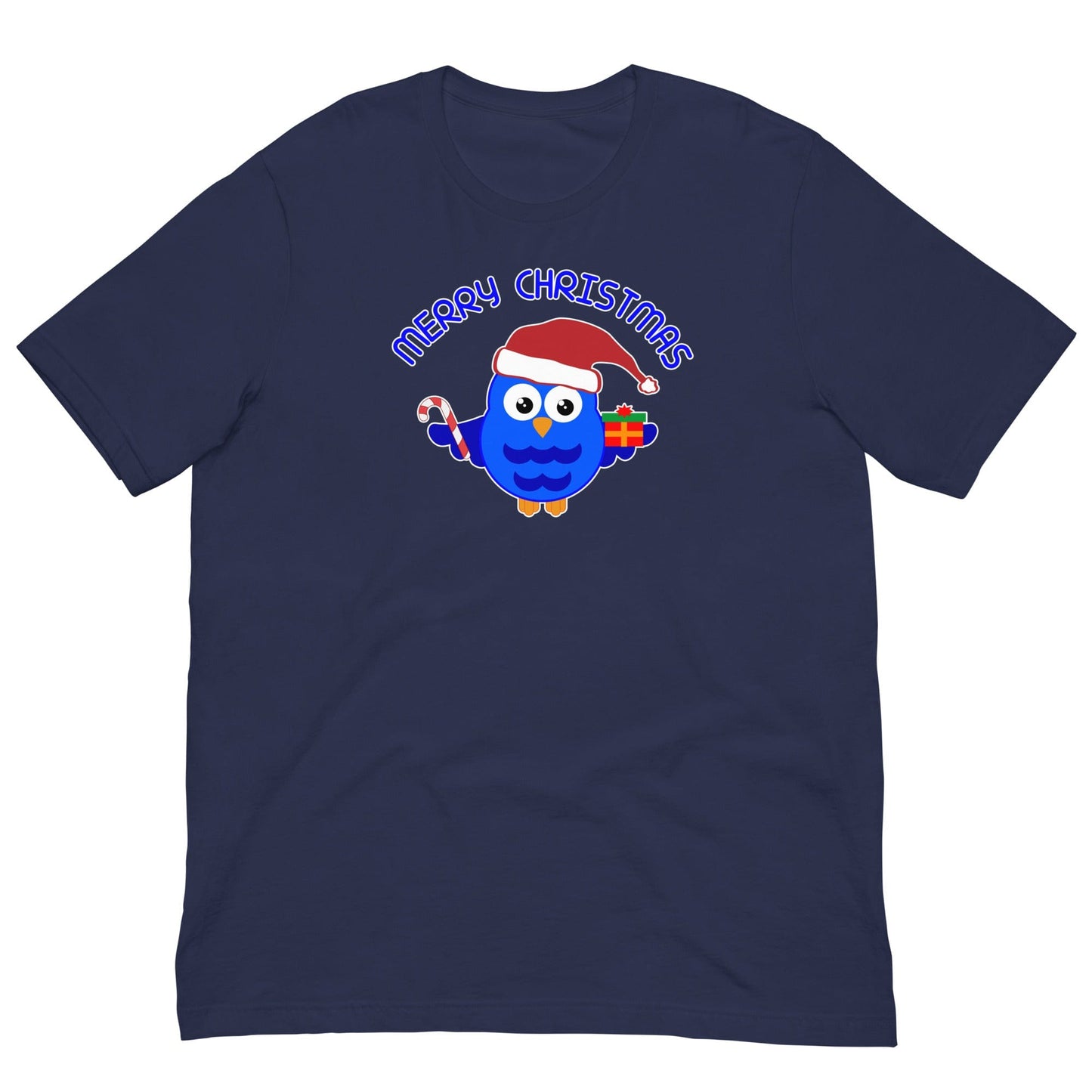 Christmas Owl T-shirt Navy / XS
