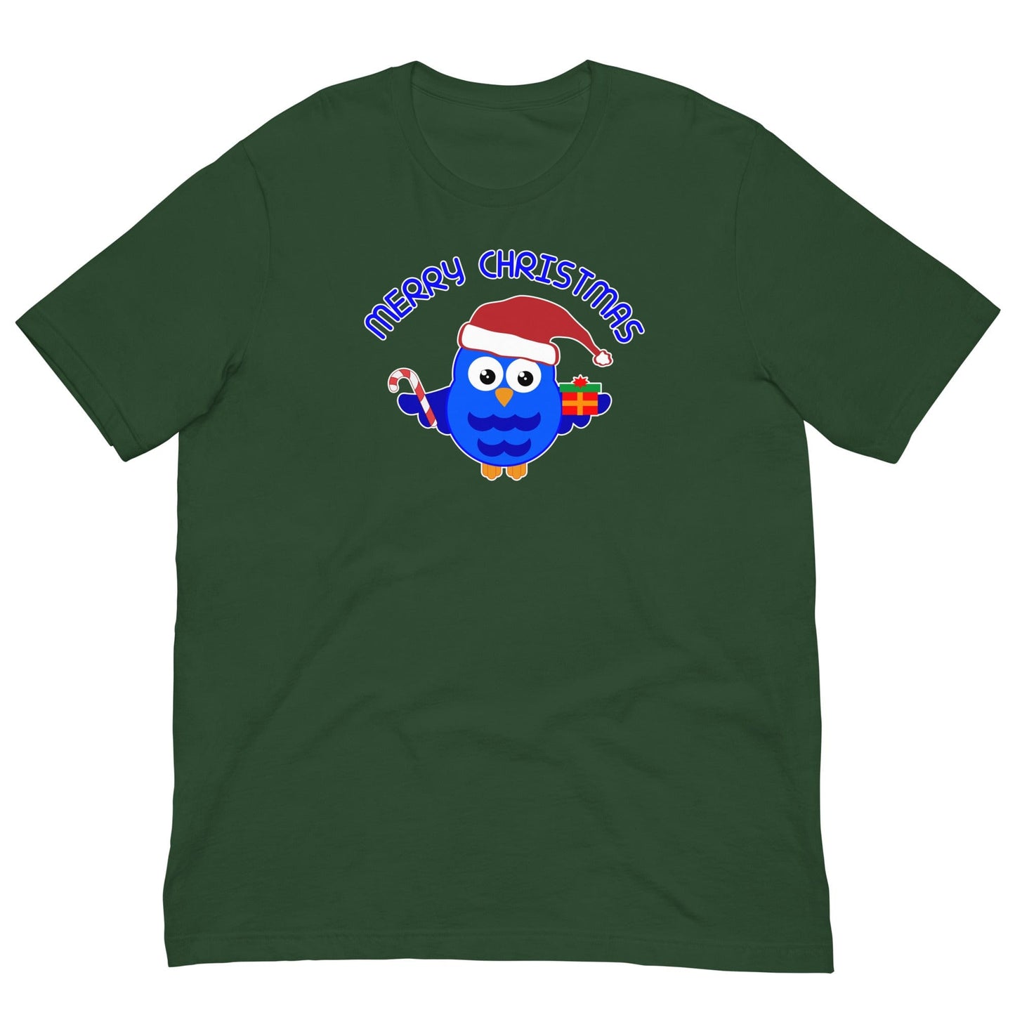 Christmas Owl T-shirt Forest / S