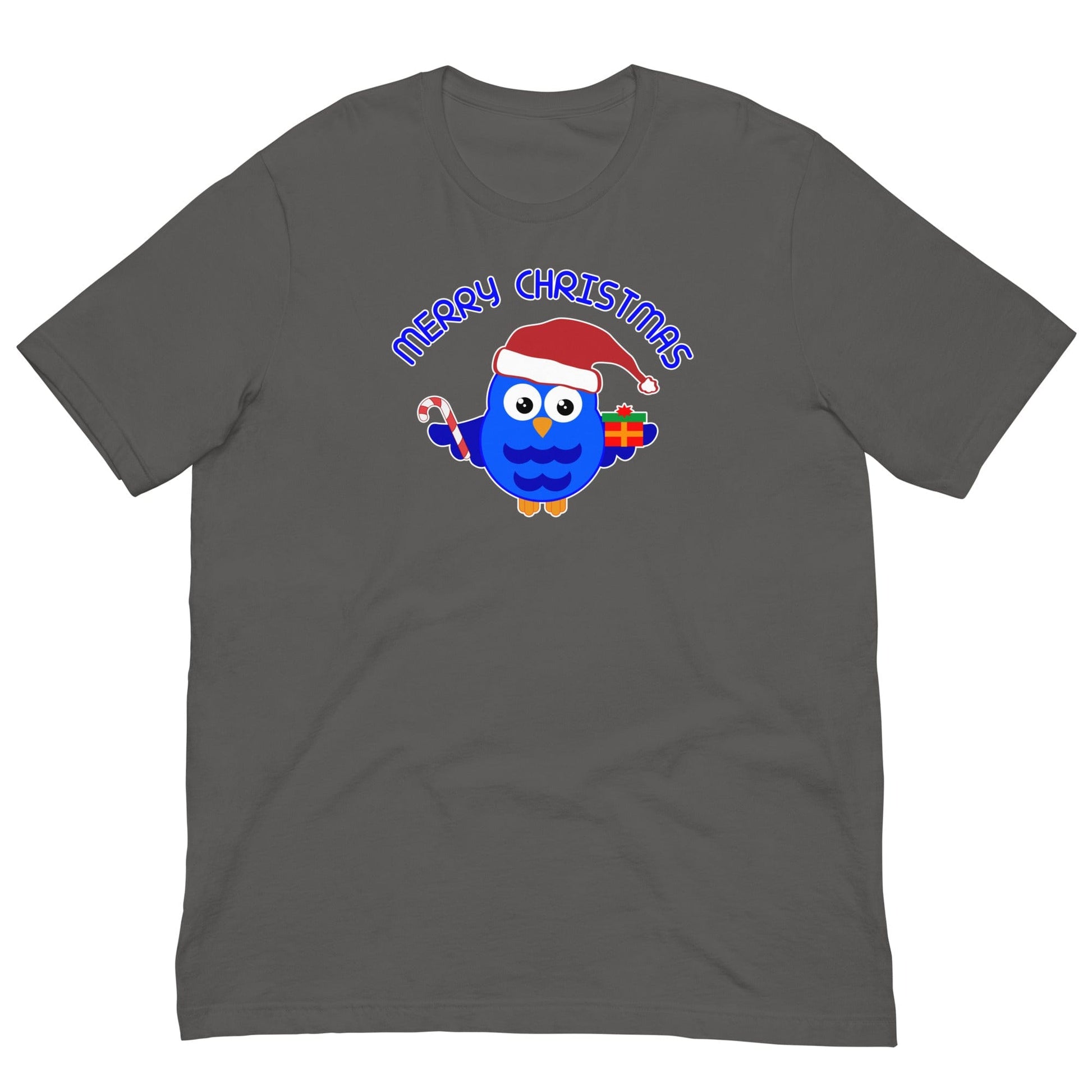 Christmas Owl T-shirt Asphalt / S