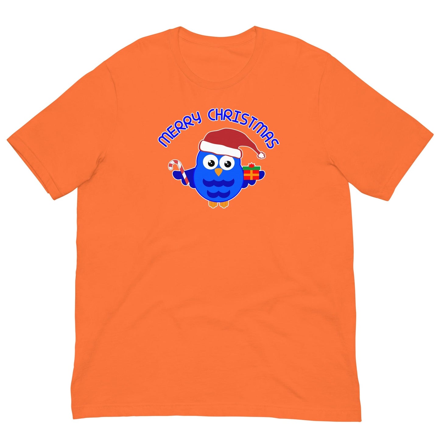 Christmas Owl T-shirt Orange / XS