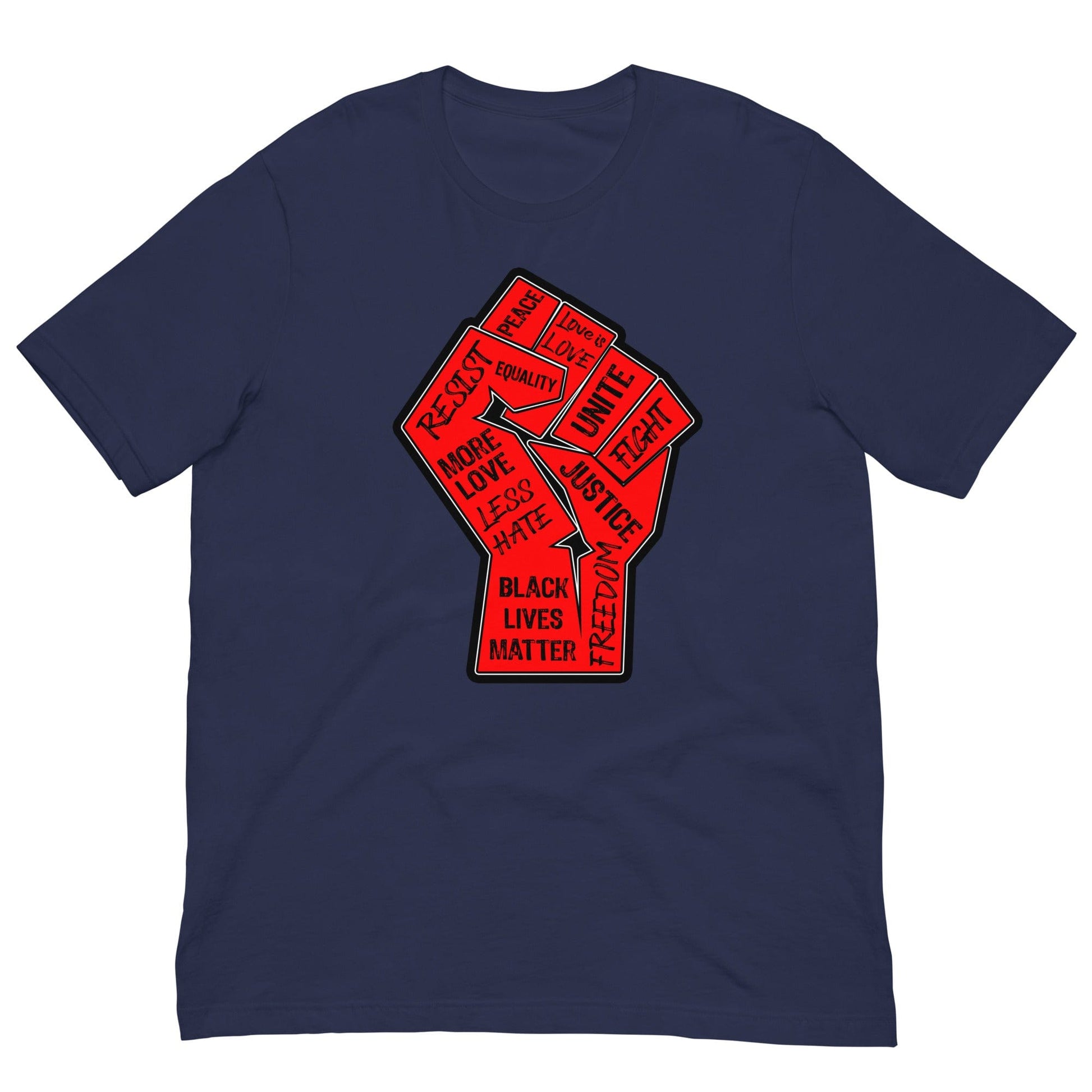 Civil Rights Fist T-shirt Navy / XS