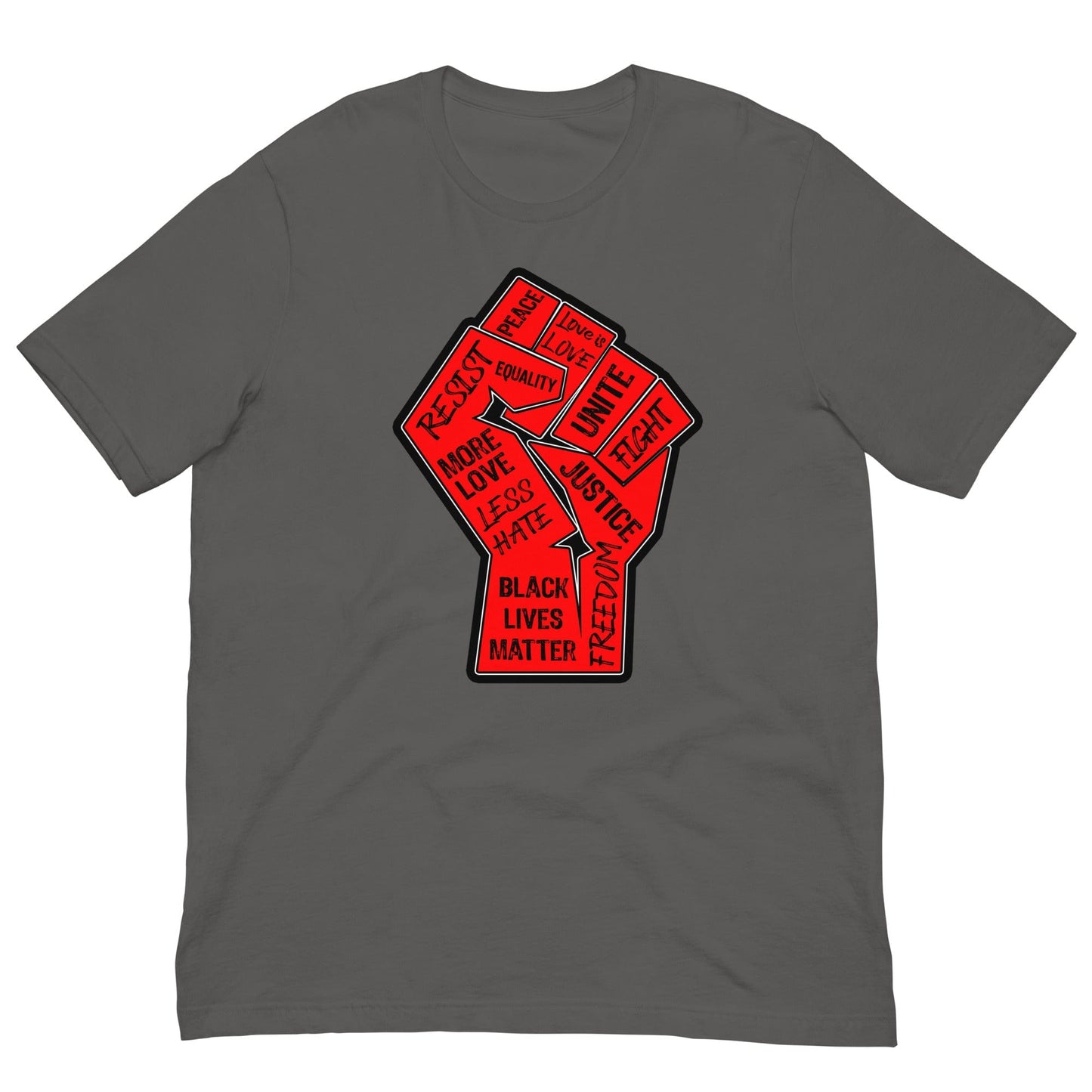 Civil Rights Fist T-shirt Asphalt / S