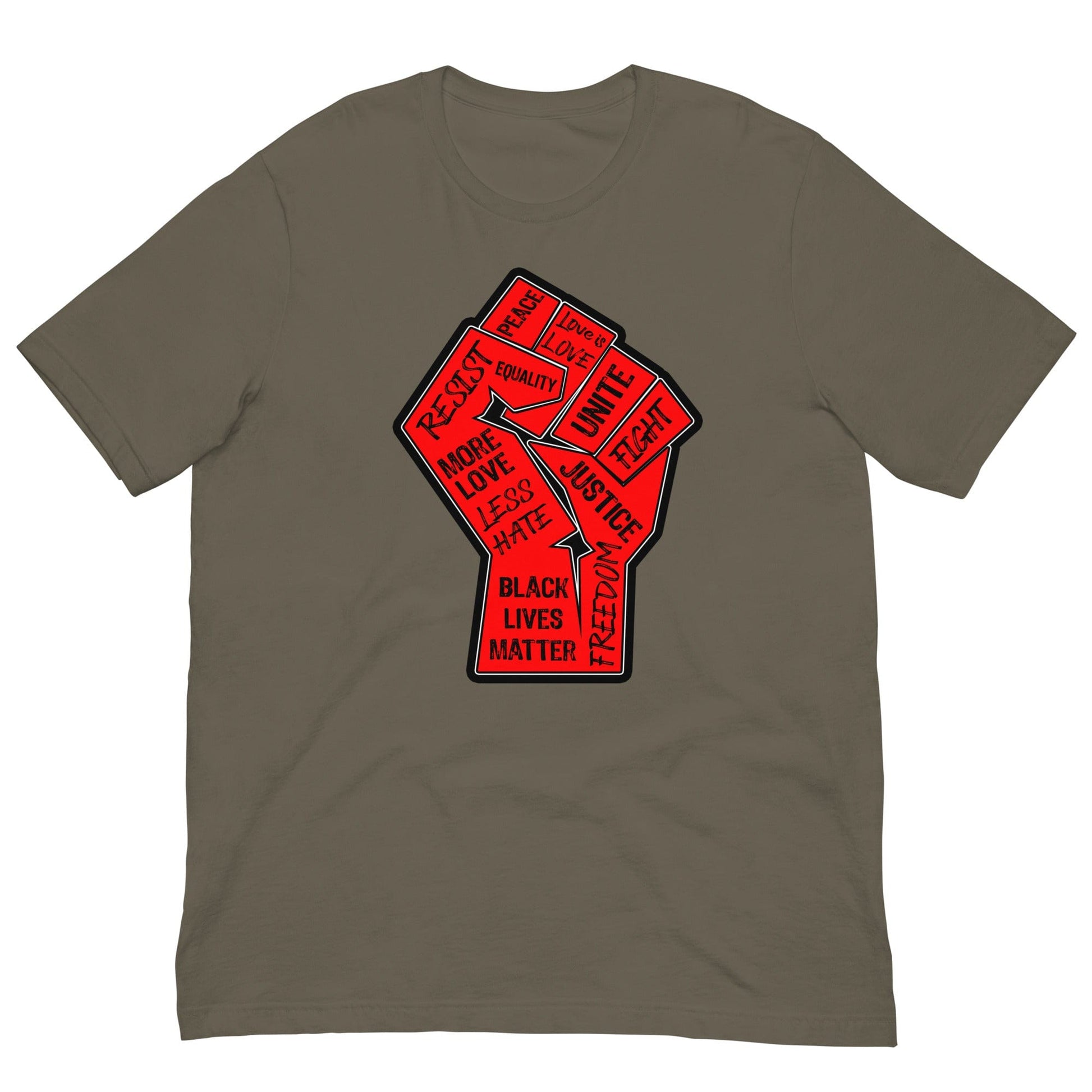 Civil Rights Fist T-shirt Army / S