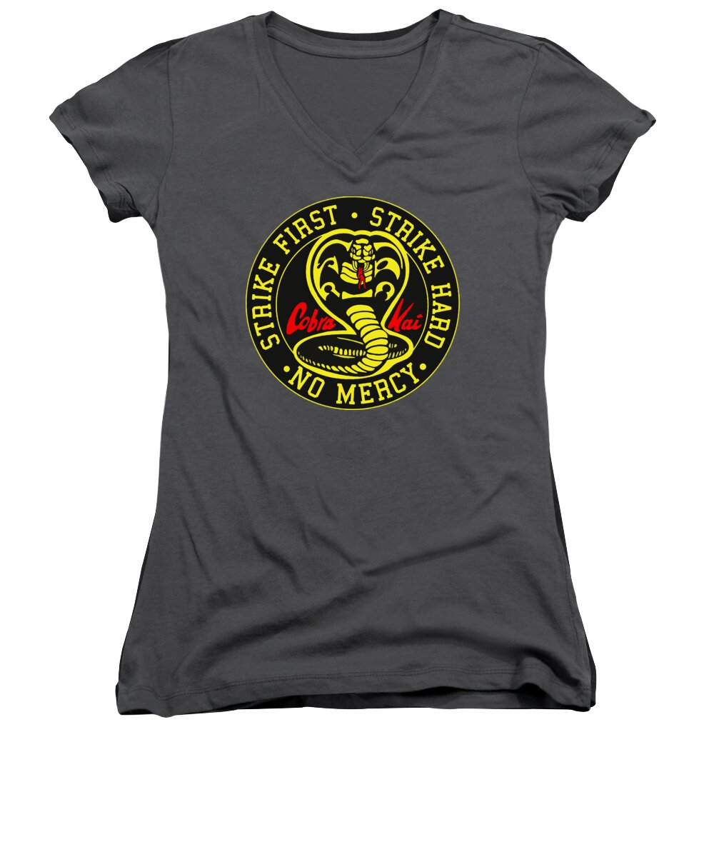 Cobra Kai Strike First - Women's V-Neck