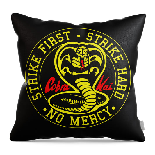 Cobra Kai Strike First - Throw Pillow