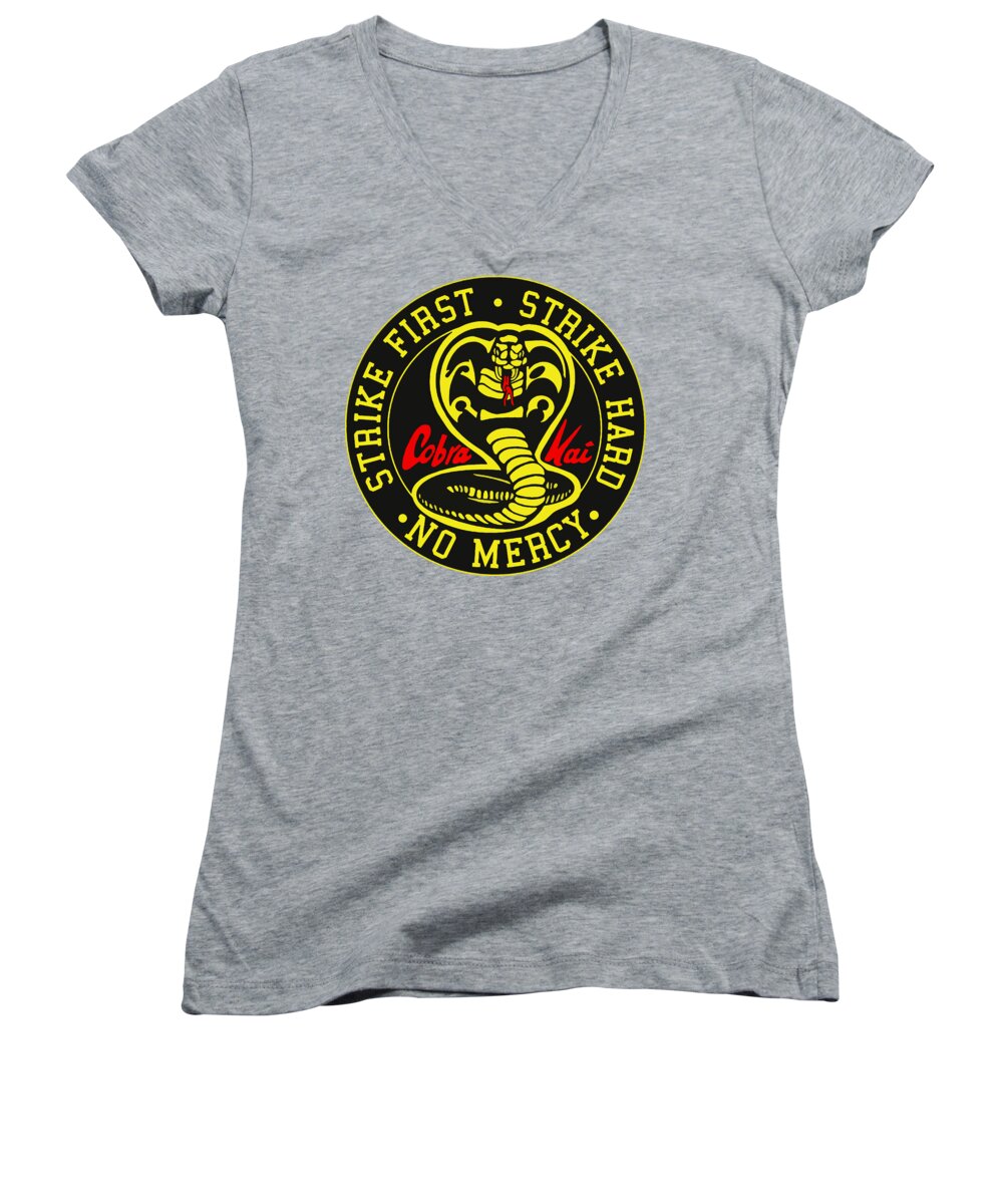 Cobra Kai Strike First - Women's V-Neck