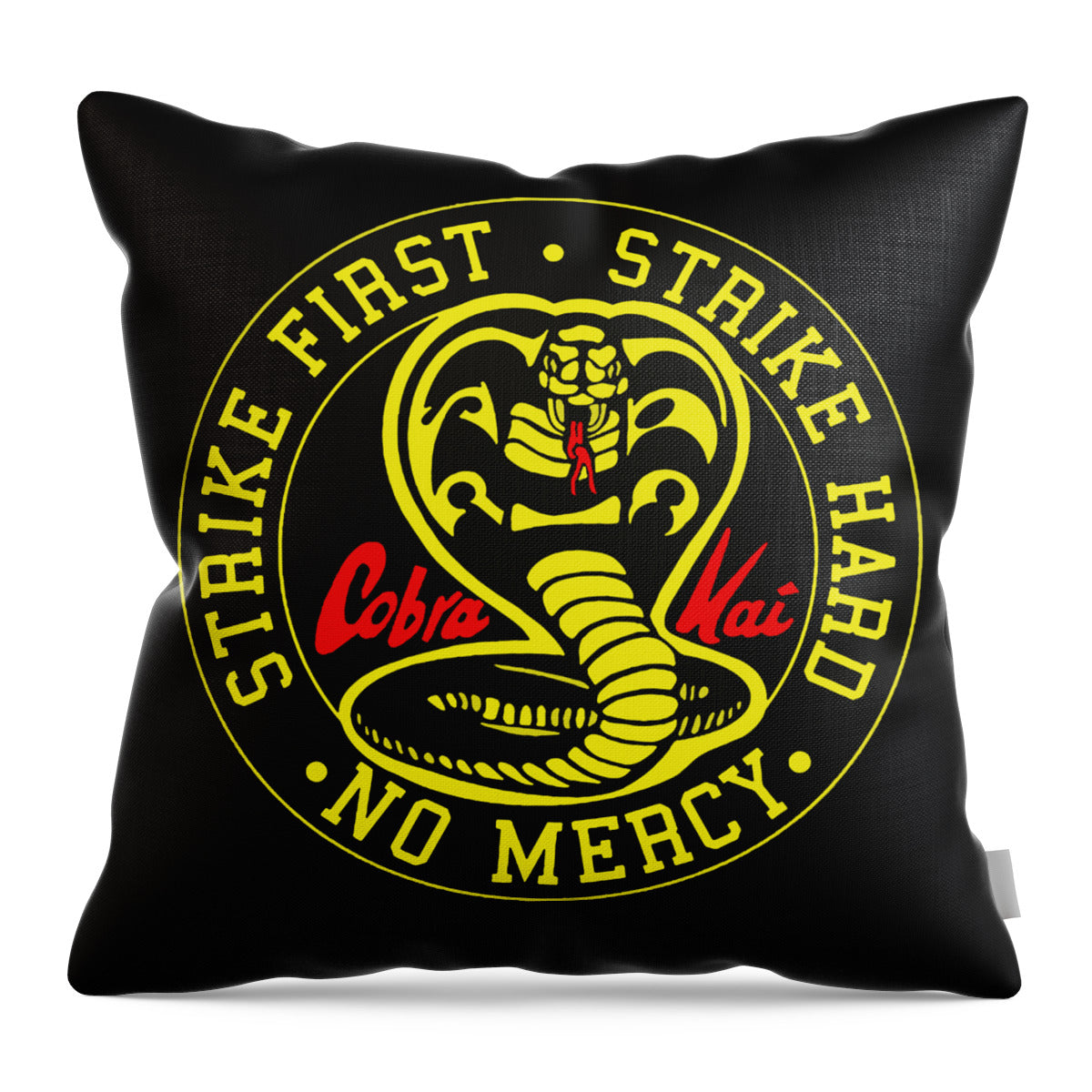 Cobra Kai Strike First - Throw Pillow