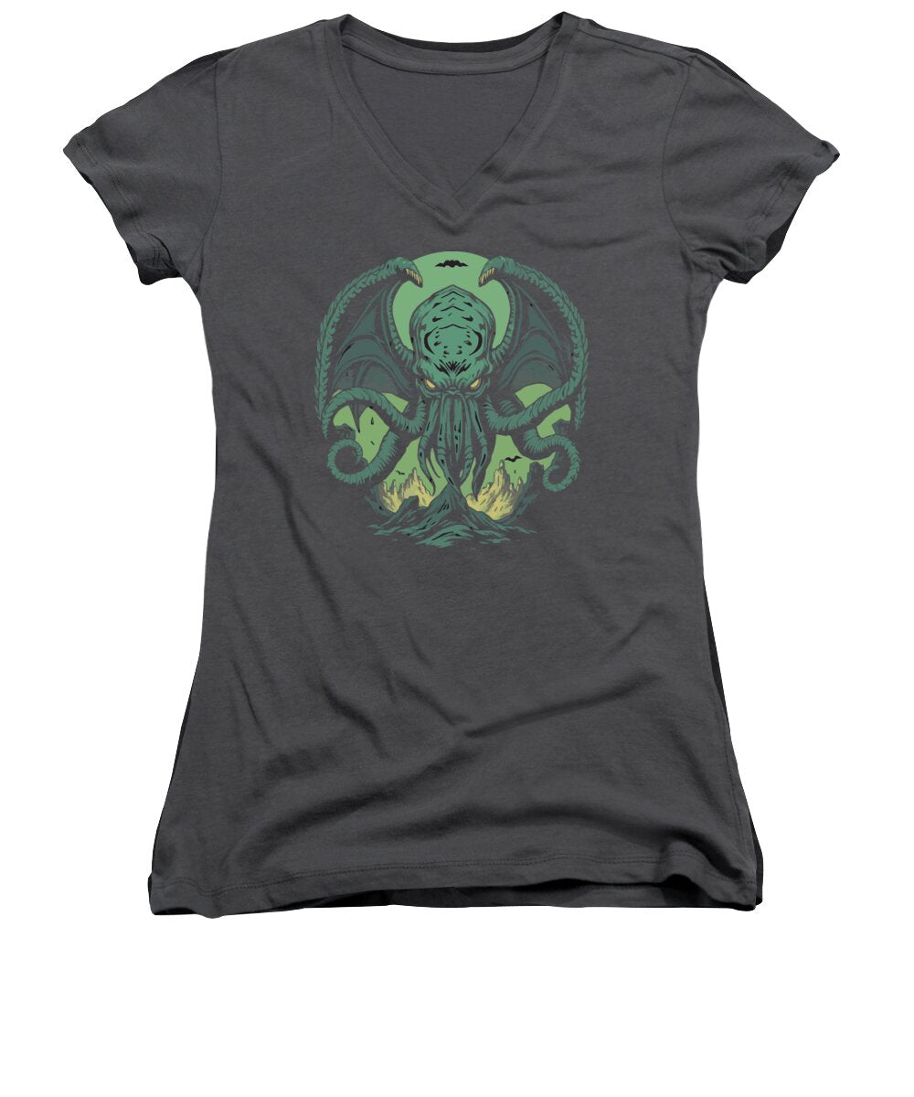 Cthulhu Demon - Women's V-Neck
