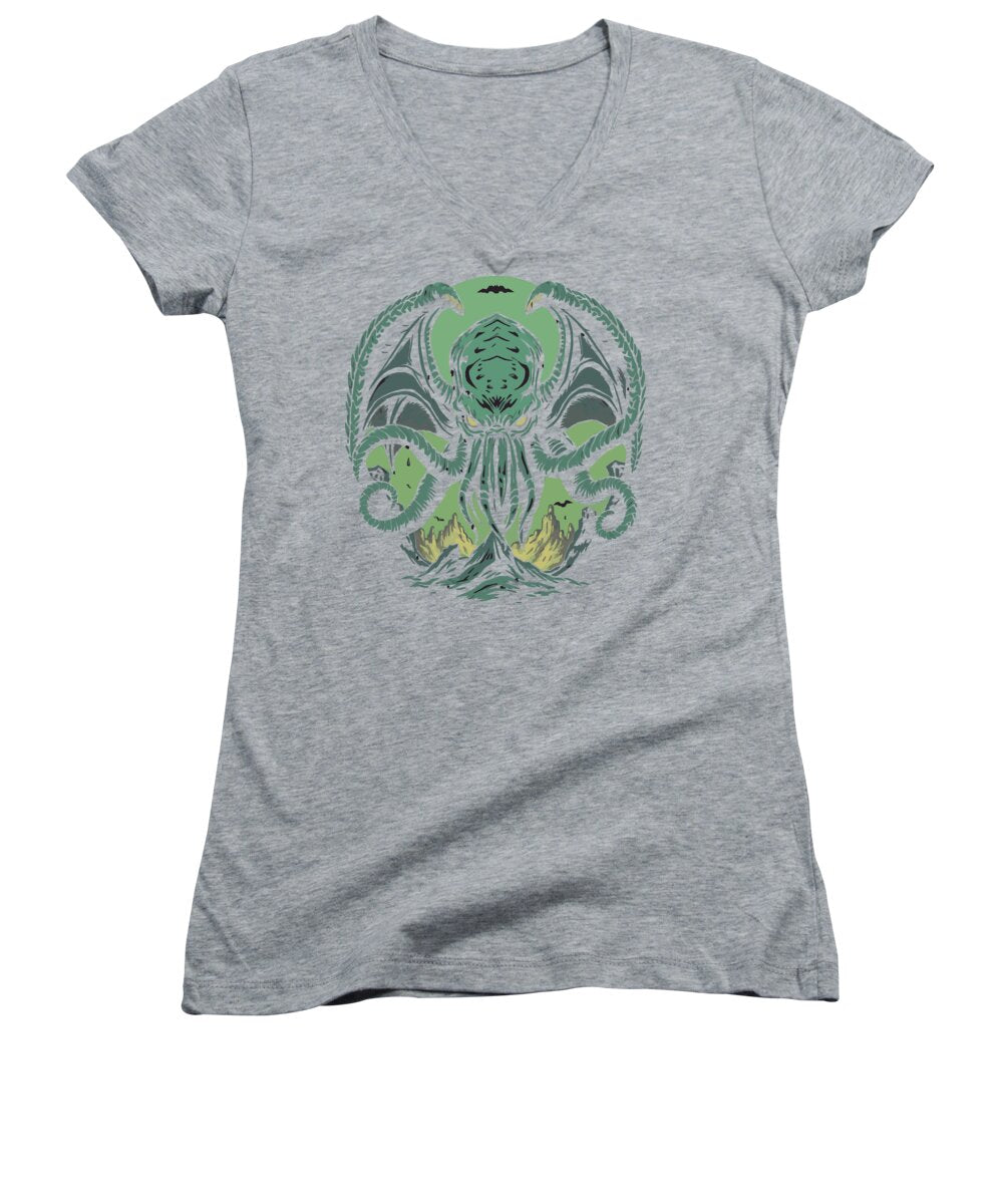 Cthulhu Demon - Women's V-Neck
