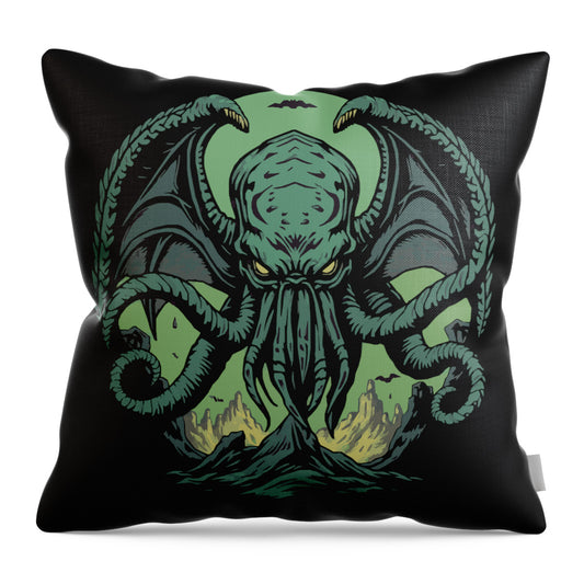 Cthulhu Demon - Throw Pillow