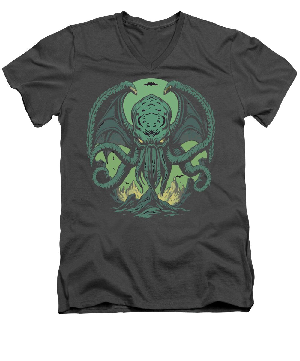 Cthulhu Demon - Men's V-Neck T-Shirt