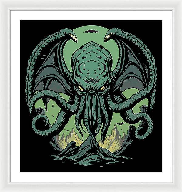 Cthulhu Demon - Framed Print