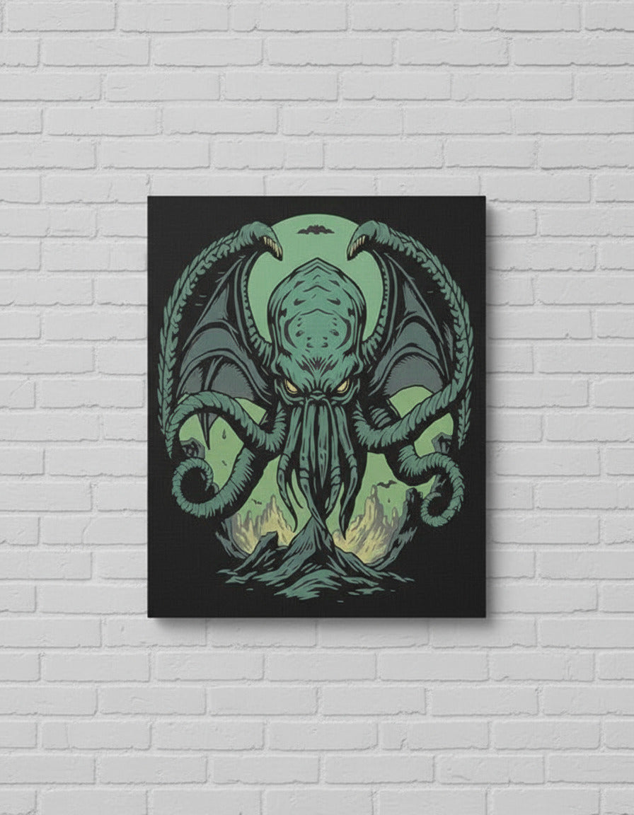 Cthulhu Demon - Wood Print