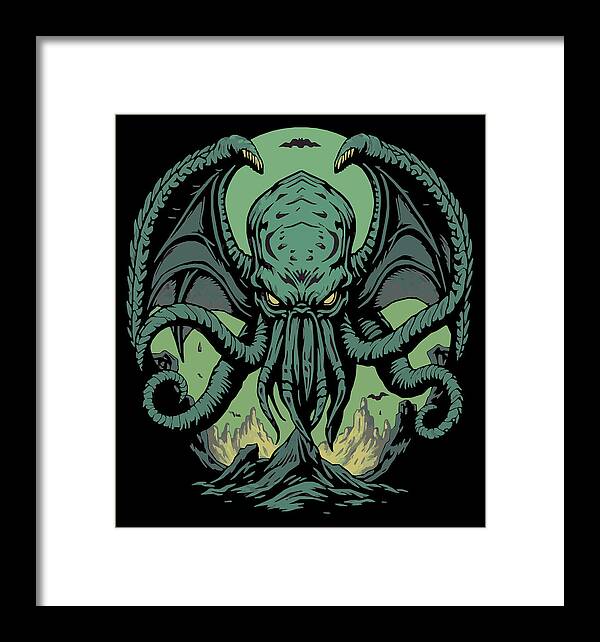 Cthulhu Demon - Framed Print