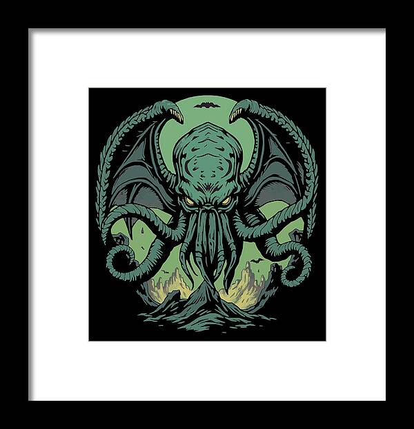 Cthulhu Demon - Framed Print