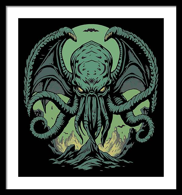 Cthulhu Demon - Framed Print