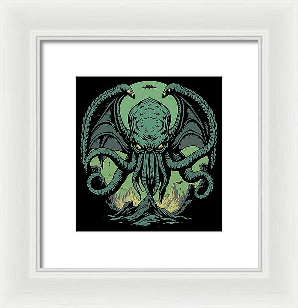 Cthulhu Demon - Framed Print