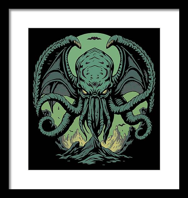 Cthulhu Demon - Framed Print