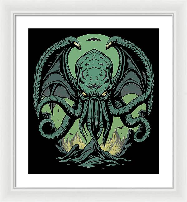 Cthulhu Demon - Framed Print