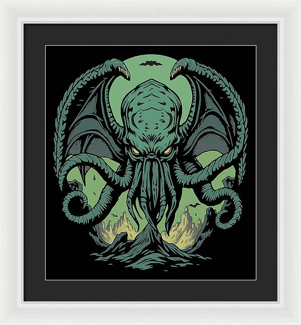 Cthulhu Demon - Framed Print