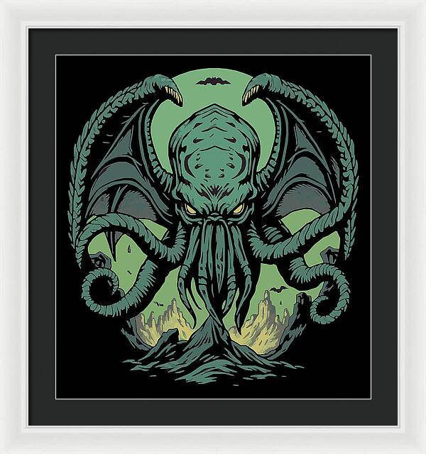 Cthulhu Demon - Framed Print