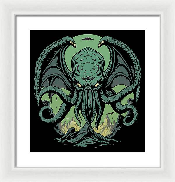 Cthulhu Demon - Framed Print