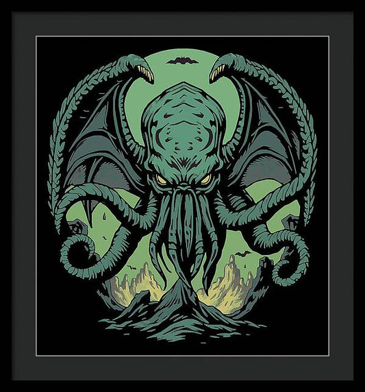 Cthulhu Demon - Framed Print