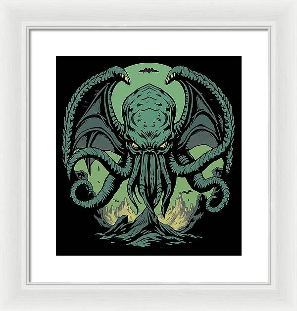 Cthulhu Demon - Framed Print