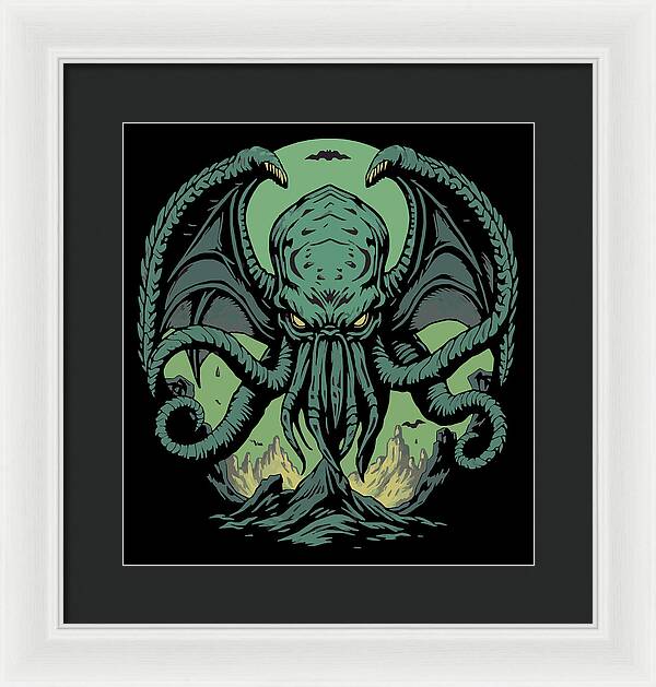 Cthulhu Demon - Framed Print