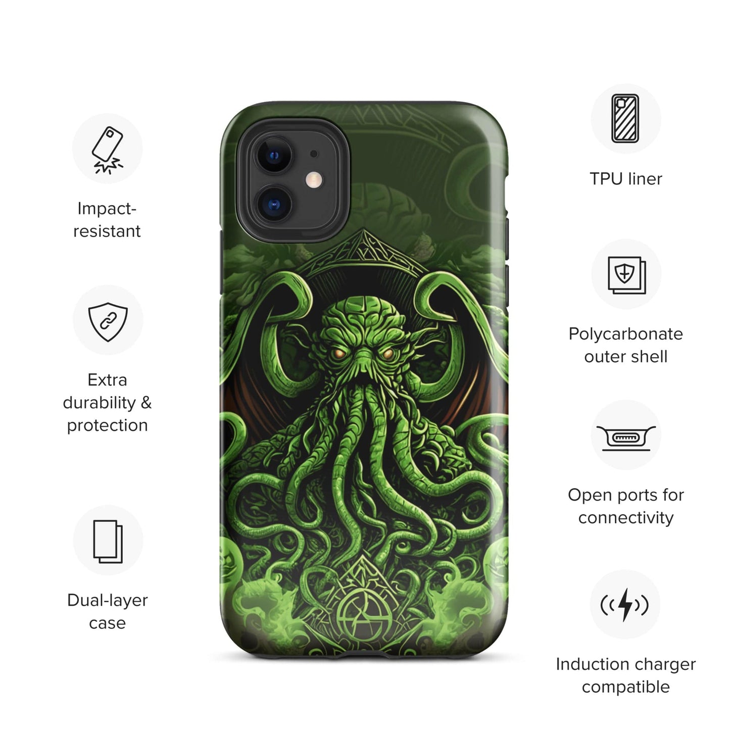 Cthulhu Tough Case for iPhone® Lovecraft Books Fan