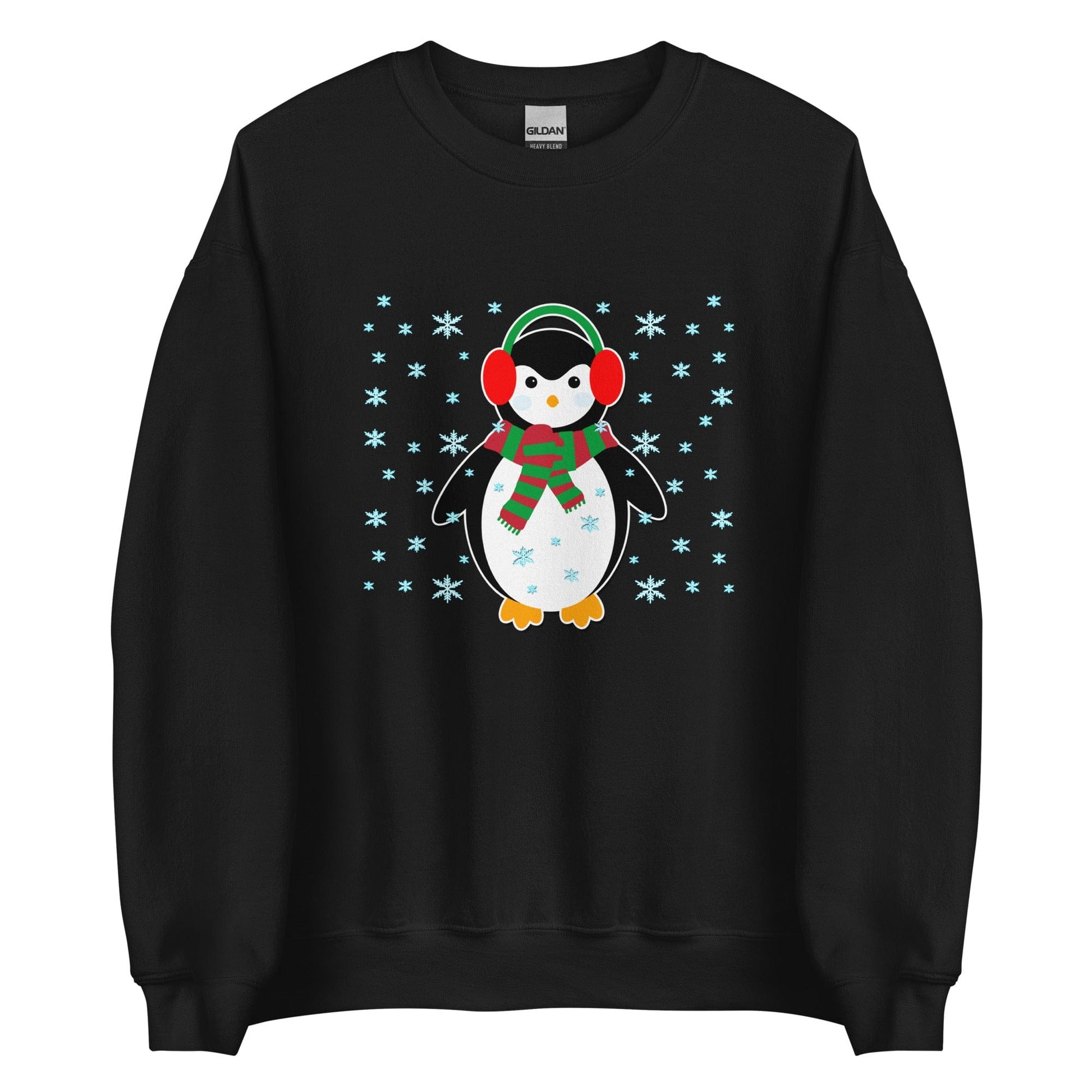 Cute Penguin Sweatshirt Black / S