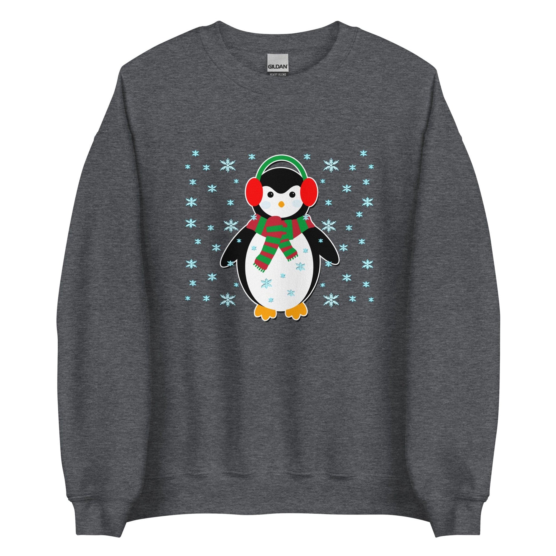 Cute Penguin Sweatshirt Dark Heather / S