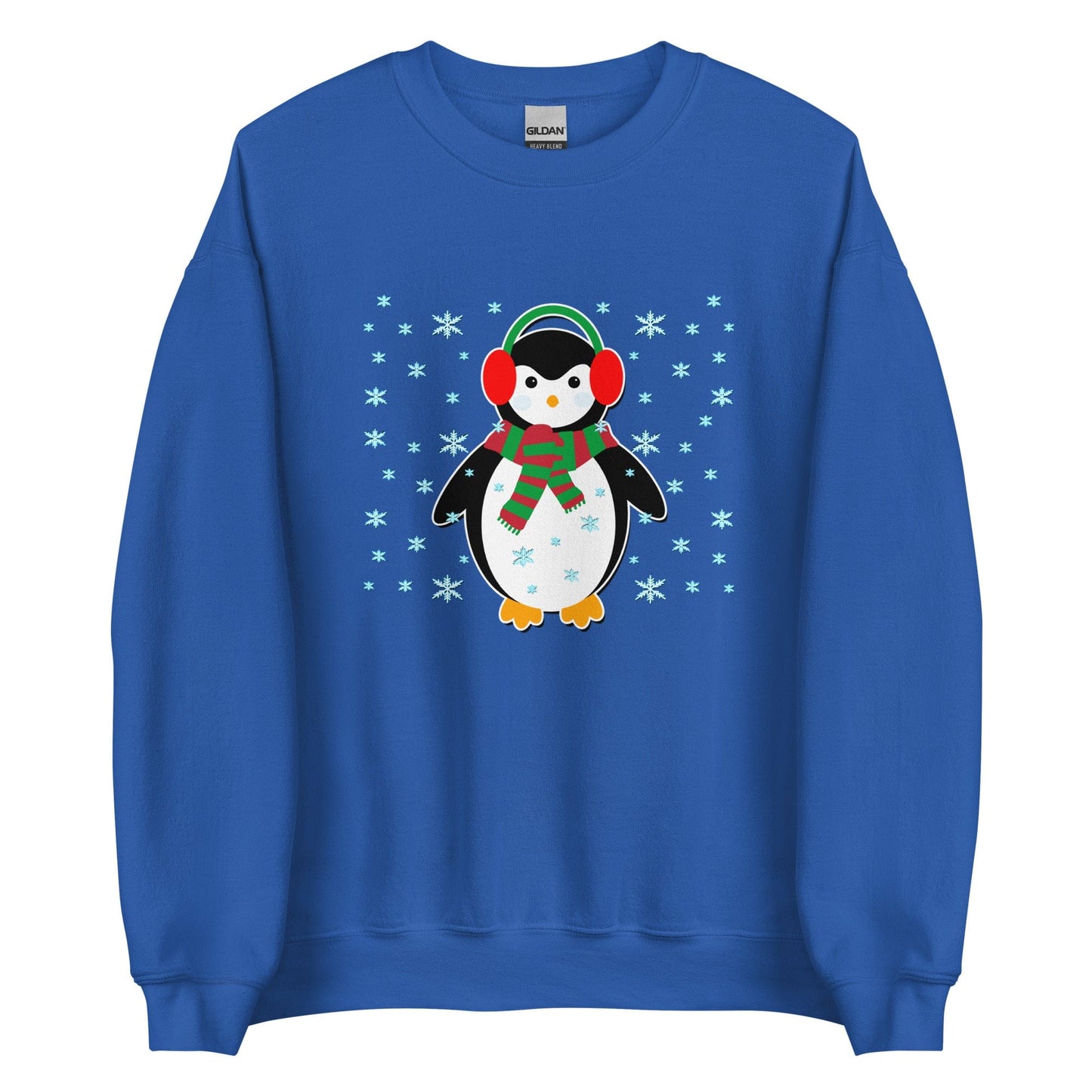 Cute Penguin Sweatshirt Royal / S