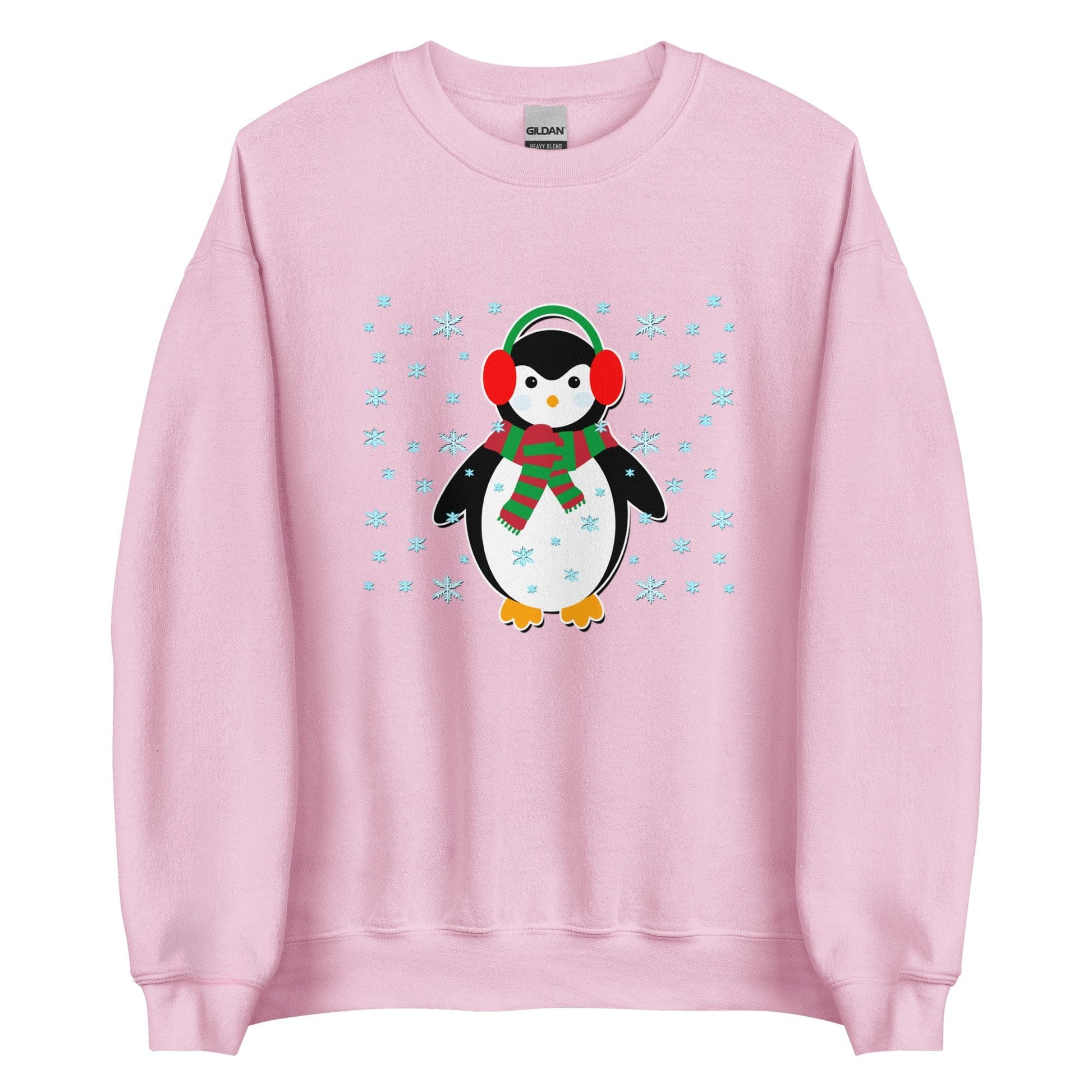 Cute Penguin Sweatshirt Light Pink / S