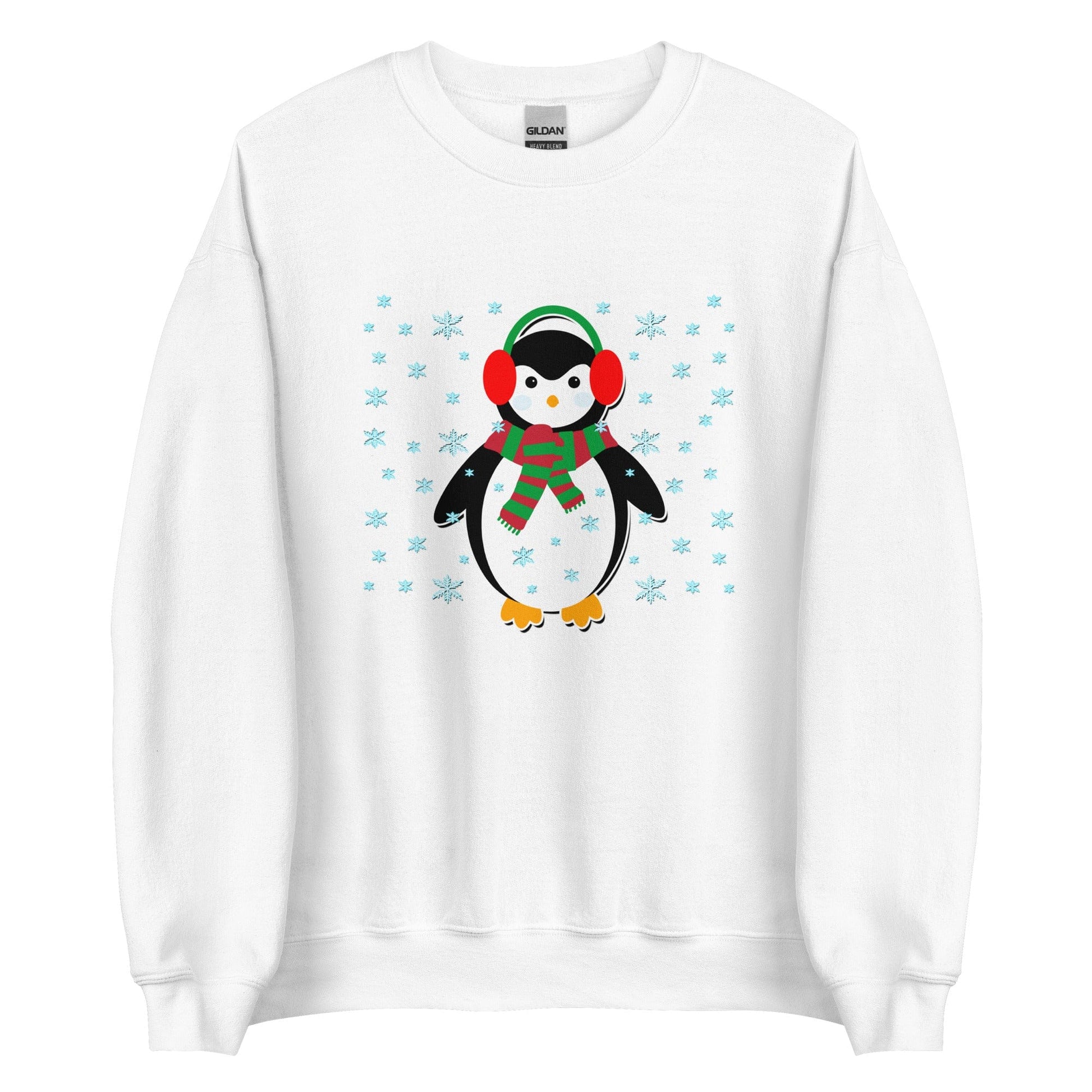 Cute Penguin Sweatshirt White / S