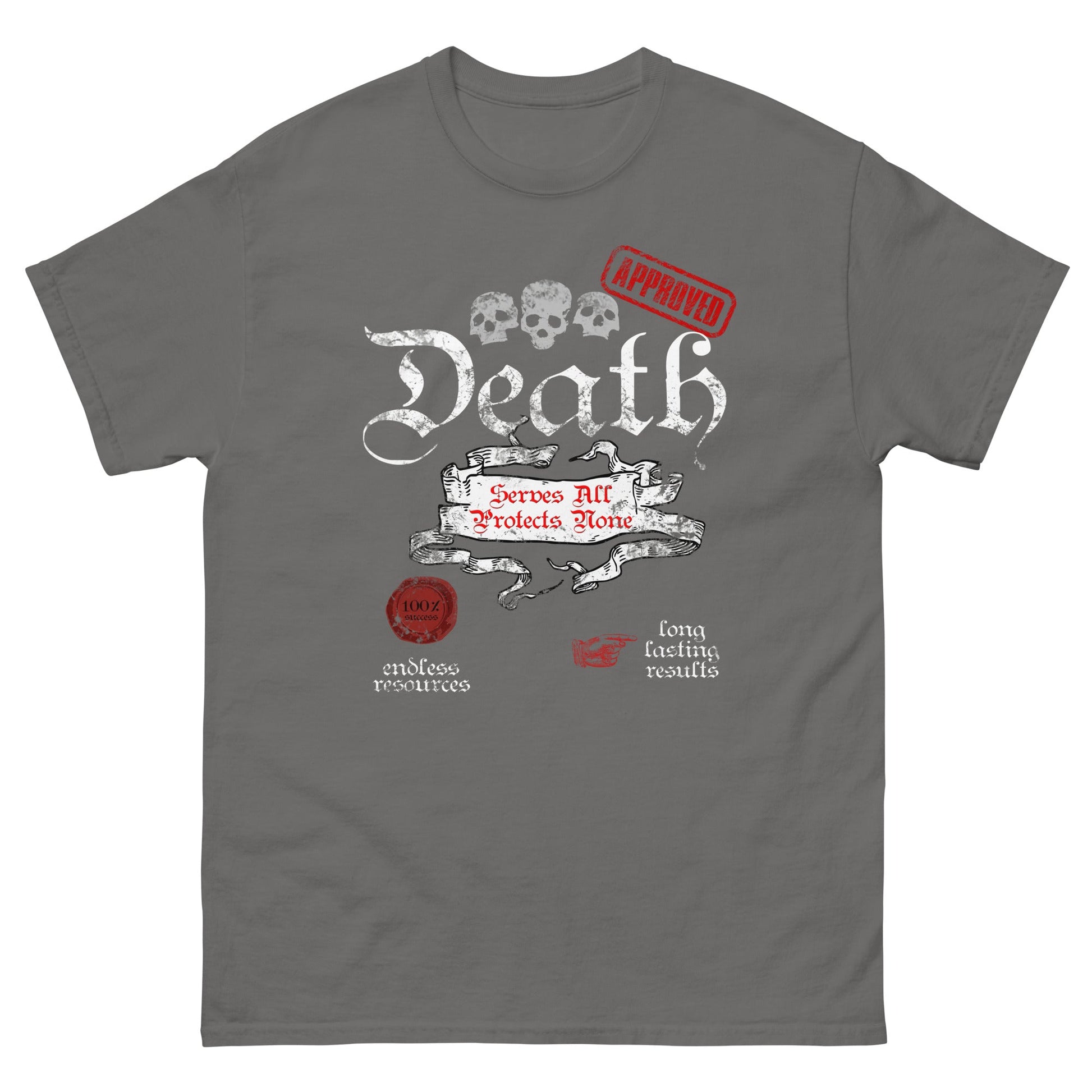 Scar Design T shirt Charcoal / S Death T-Shirt