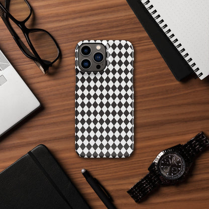 Diamonds Black and White pattern Snap case for iPhone® iPhone 13 Pro Max