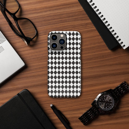 Diamonds Black and White pattern Snap case for iPhone® iPhone 13 Pro