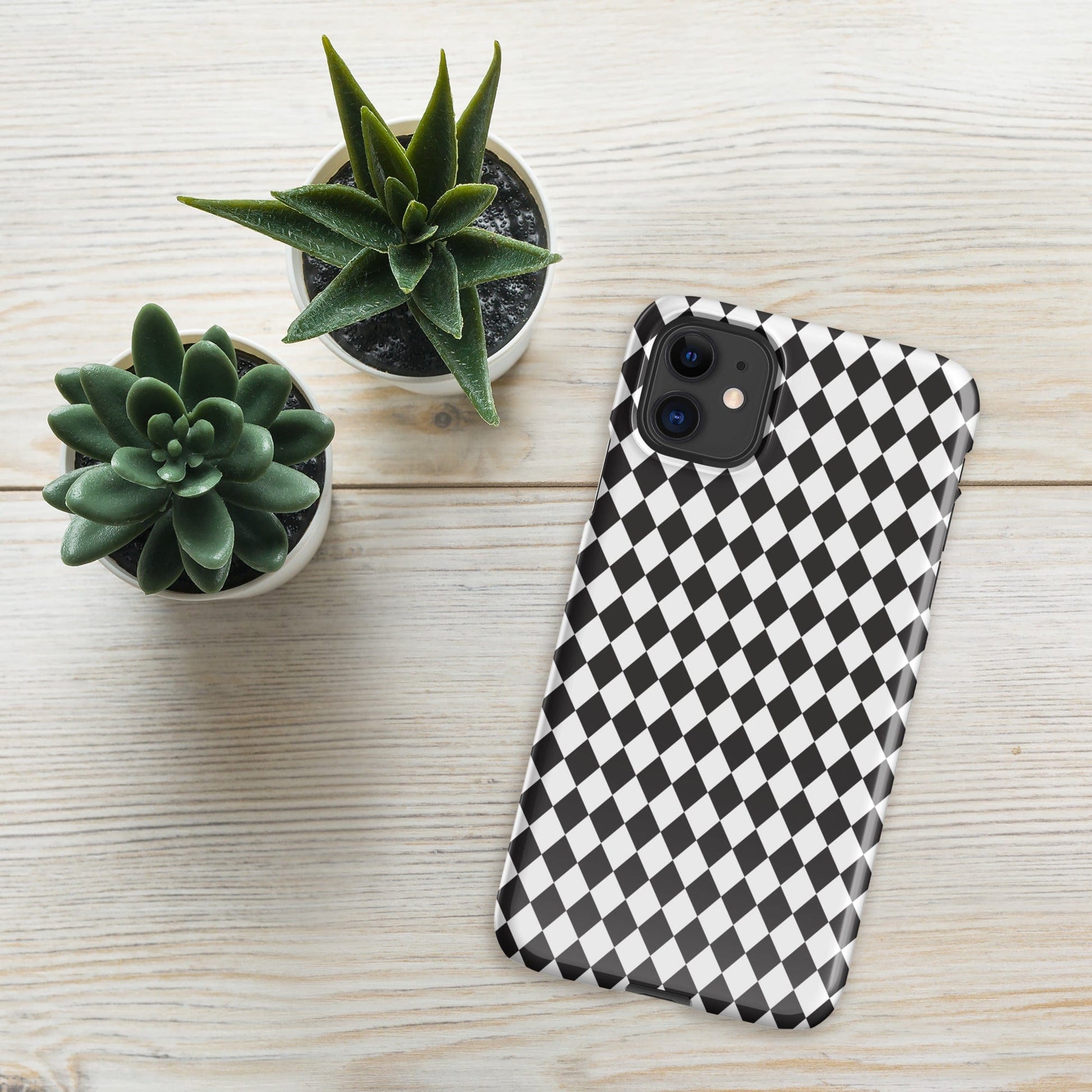 Diamonds Black and White pattern Snap case for iPhone®