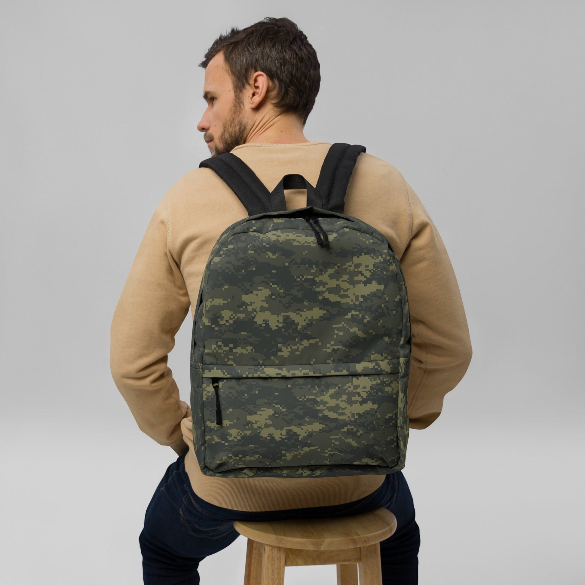 Digital Army Camo Backpack | Military Tactical Backpack | Rugged Camouflage Laptop Bag | Waterproof Army Rucksack | Hunting & Hiking Gear