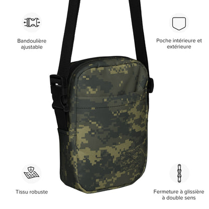 Digital Army Camo Crossbody Bag - Military Messenger Bag, Tactical Camo Shoulder Bag, Waterproof Army Sling Bag, Men’s Travel Bag, EDC Camouflage Purse