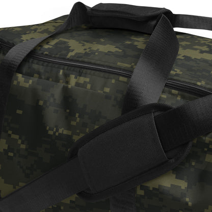 Digital Army Camo Green Duffle Bag – Military Style Travel Gym Bag, Tactical Camouflage Overnight Bag, Rugged Carry-On Weekender