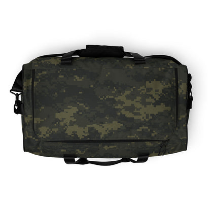 Digital Army Camo Green Duffle Bag – Military Style Travel Gym Bag, Tactical Camouflage Overnight Bag, Rugged Carry-On Weekender