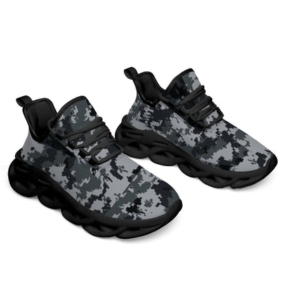 Digital Army Camo performance Sneaker Shoes - Breathable, Lightweight, & Comfortable Black / Men-37