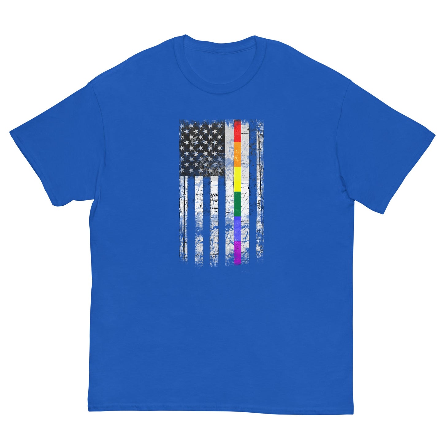 Distressed Rainbow American Flag T-shirt