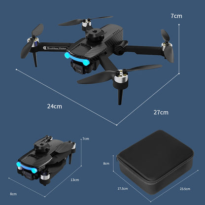 Drone with 4K HD Dual Camera for Kids Adults, Wifi FPV RC Quadcopter with One Key Start, Headless Mode, Foldable Mini Drone Toys Gifts for Kids Beginners