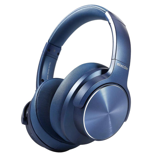 E9 Noise Cancelling Headphones,Wireless Bluetooth over Ear Headphones with Microphone,Aptx HD - Blue Blue